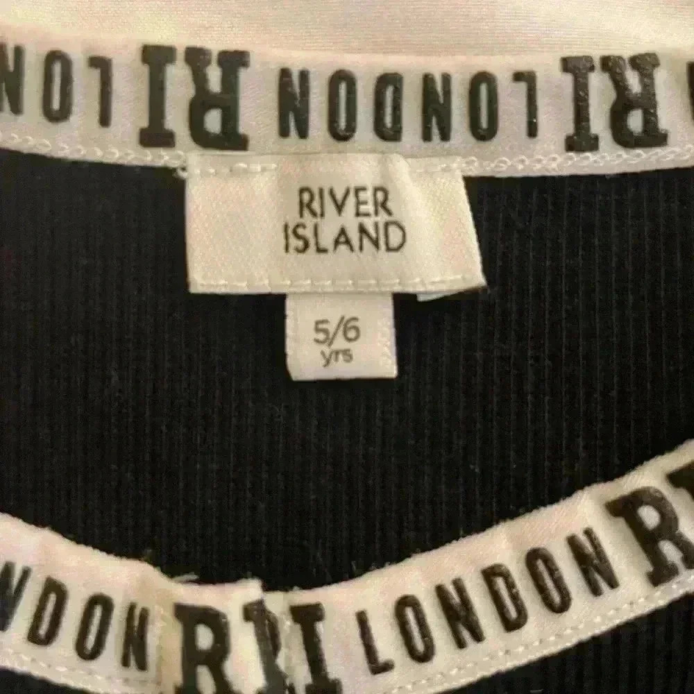 River Island Girls Kids 5-6 Years Matching Short Set Black - Picture 4 of 6